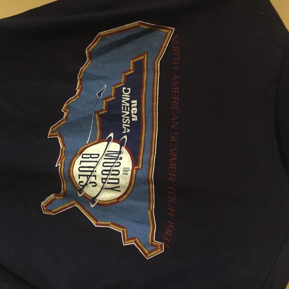 MOODY BLUES 1987 Roadie polo shirt - Picture 2 of 2